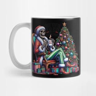 When You're Dead Inside but It's Christmas costume skeleton Mug